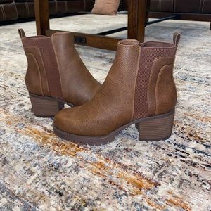 Western leather booties